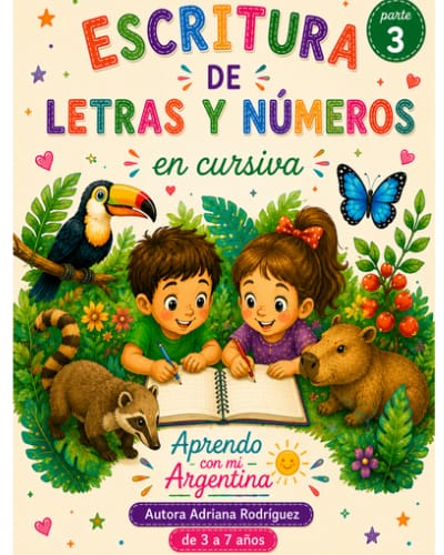 Prepará a tu hijo para la escritura / combo 3-7 años-imprenta mayúscula, minúscula y cursiva