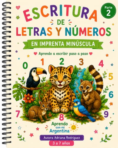 Prepará a tu hijo para la escritura / combo 3-7 años-imprenta mayúscula, minúscula y cursiva