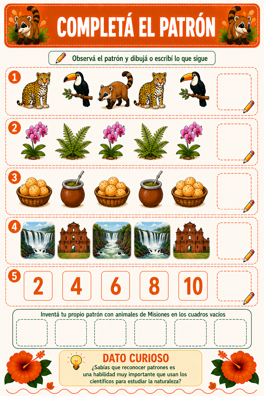 COMBO MISIONES 8-9 

Aprender las primeras habilidades
y descubrir Argentina jugando.
Más de 100 actividades educativas + juego didáctico Memotes + diploma de finalización, todo en formato PDF imprimible para utilizar las veces que quieras.