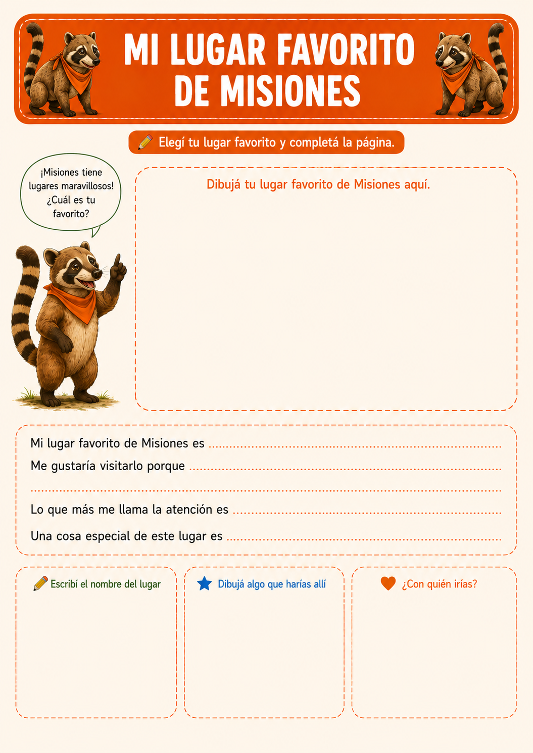 COMBO MISIONES 8-9 

Aprender las primeras habilidades
y descubrir Argentina jugando.
Más de 100 actividades educativas + juego didáctico Memotes + diploma de finalización, todo en formato PDF imprimible para utilizar las veces que quieras.