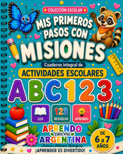 Desarrollá su creatividad y refuerza la escuela, mientras aprende/ Combo Misiones 6-7 años