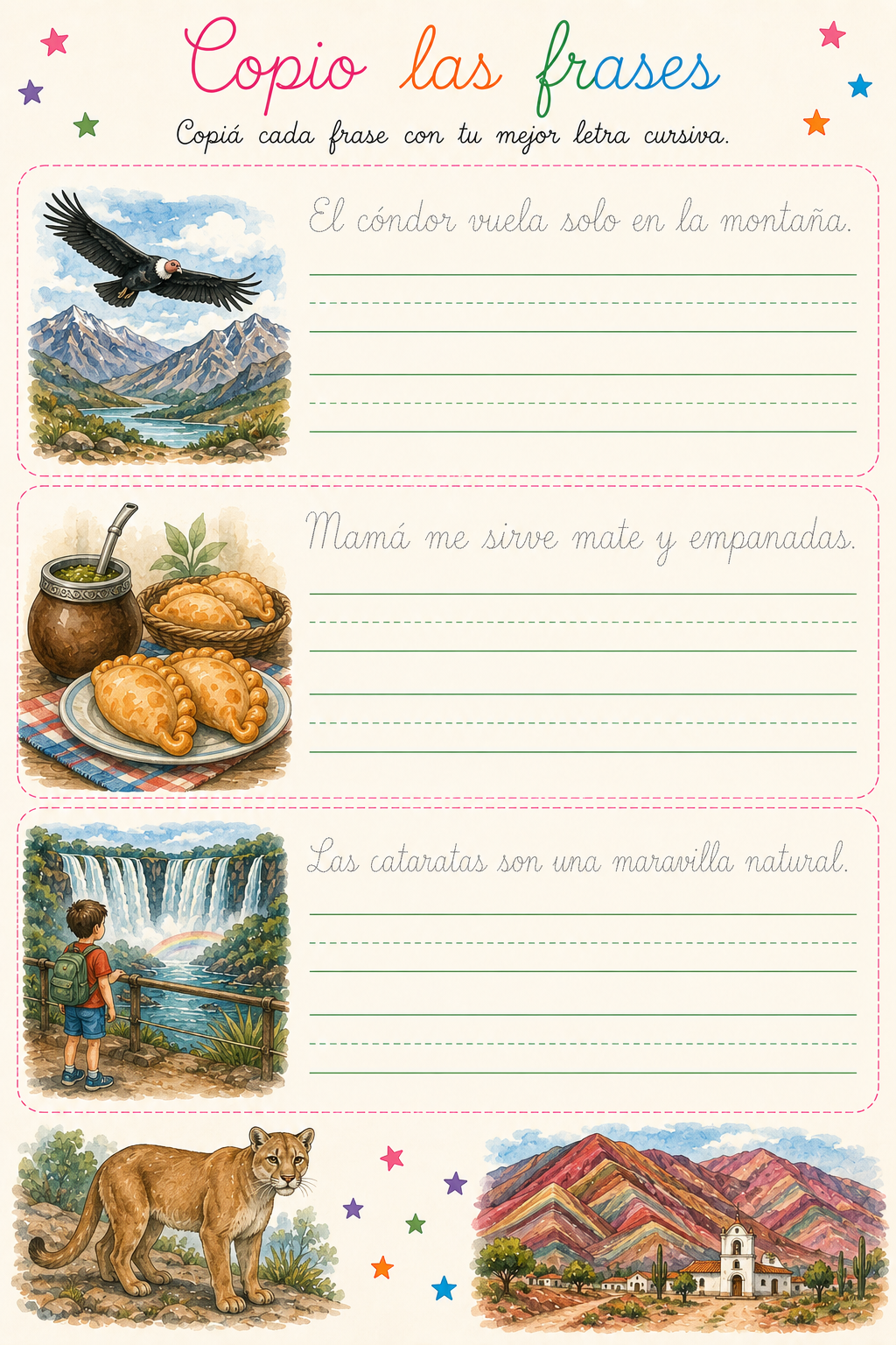 Prepará a tu hijo para la escritura / combo 3-7 años-imprenta mayúscula, minúscula y cursiva